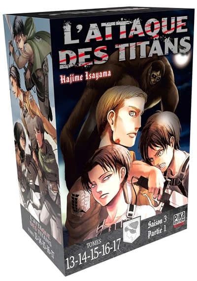 Front cover_Coffret L'attaque des titans : saison 3, partie 1 : tomes 13-14-15-16-17