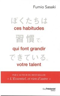 Front cover_CES HABITUDES QUI FONT GRANDIR VOTRE TALENT