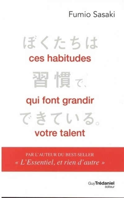 Front cover_CES HABITUDES QUI FONT GRANDIR VOTRE TALENT