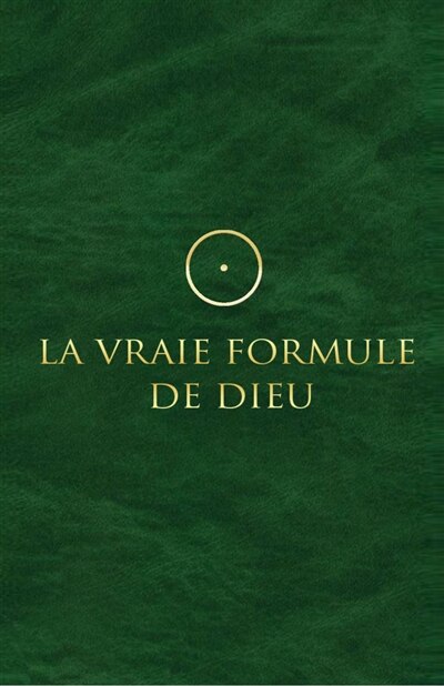 Front cover_La vraie formule de Dieu