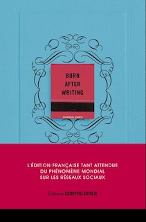 BURN AFTER WRITING (BLEU) - VERSION FRANÇAISE