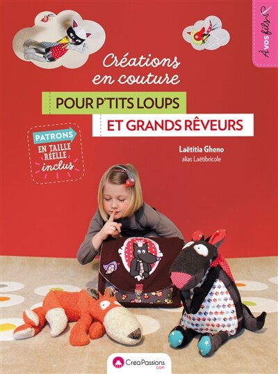 Front cover_Créations en couture pour p'tits loups et grands rêveurs