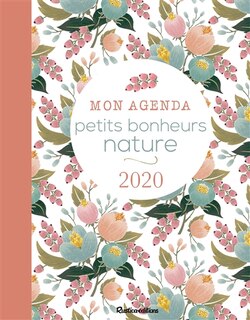 Couverture_Mon agenda petits bonheurs nature 2020