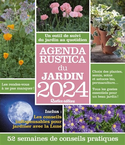 Couverture_Agenda Rustica du jardin 2024