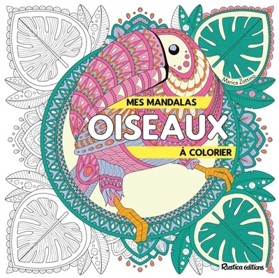 Couverture_Mes mandalas oiseaux à colorier
