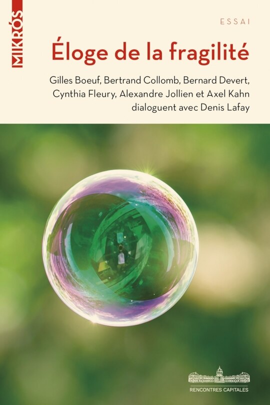Front cover_Eloge de la fragilit&eacute;
