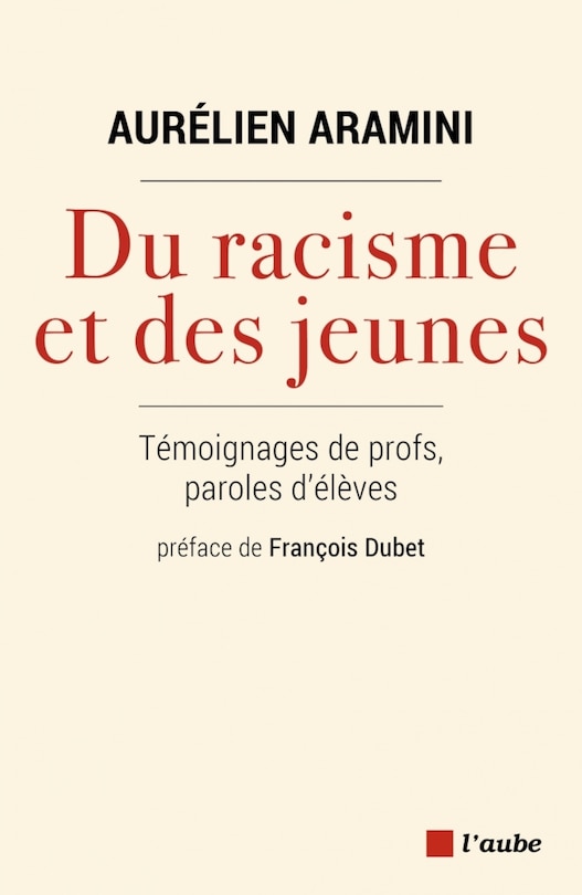 Front cover_Du racisme et des jeunes