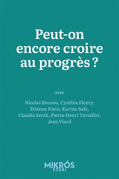 Front cover_Peut-on encore croire au progrès ?