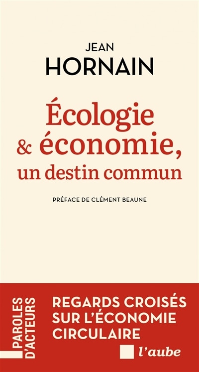 Front cover_Ecologie & &eacute;conomie