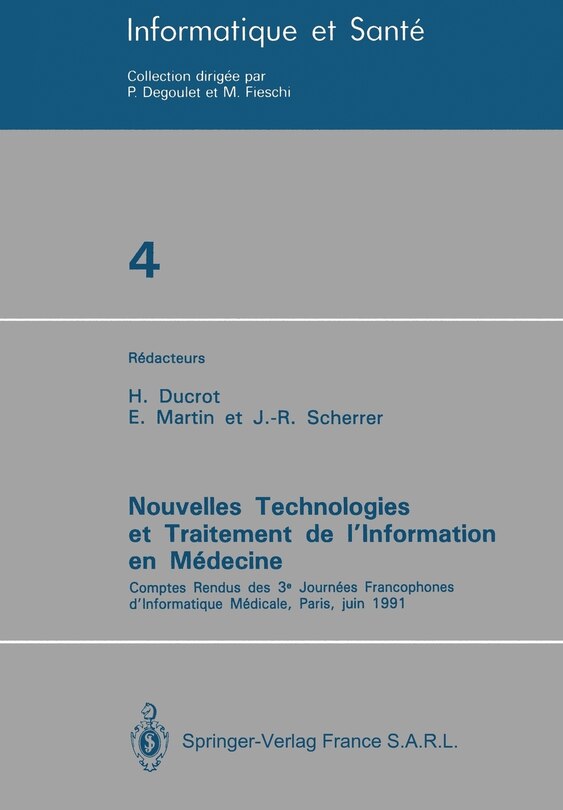 Front cover_Nouvelles Technologies Et Traitement de l'Information En Médecine