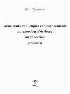 Front cover_Deux cents et quelques commencements ou exercices d'écriture ou de lecture amusants