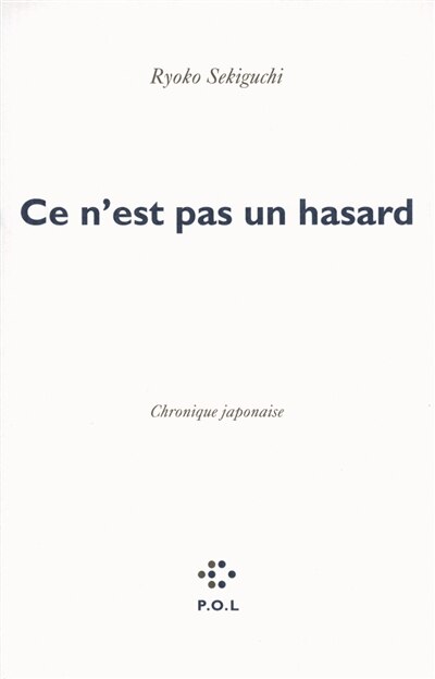 Front cover_Ce n'est pas un hasard : chronique japonaise