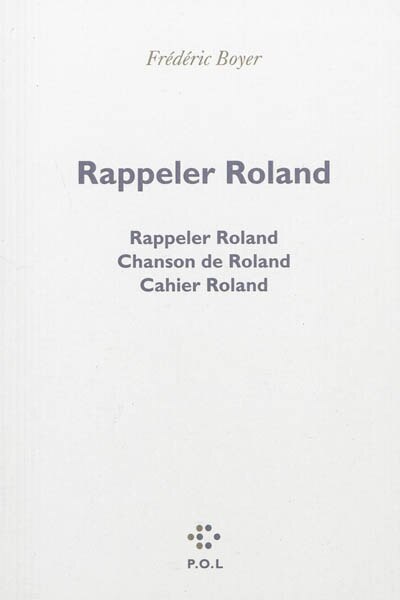 Front cover_Rappeler Roland