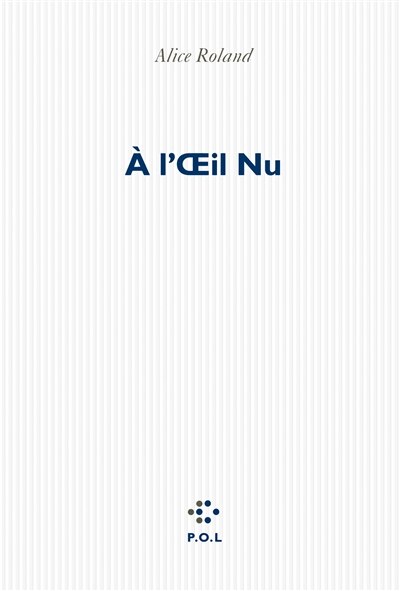 Front cover_A l'Oeil nu