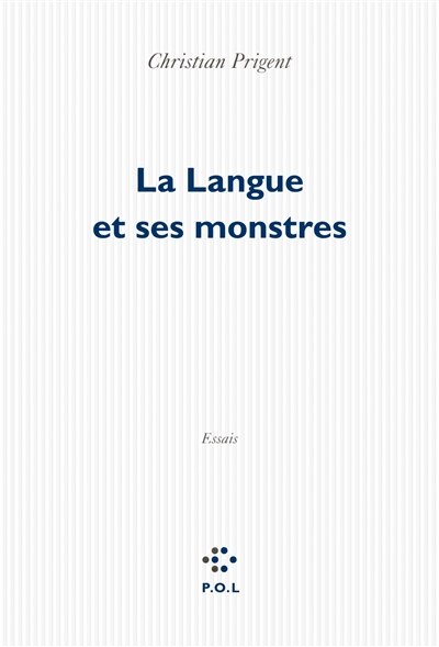 Front cover_La langue et ses monstres