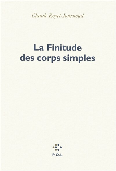 Front cover_La finitude des corps simples
