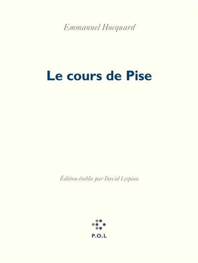 Front cover_Le cours de Pise