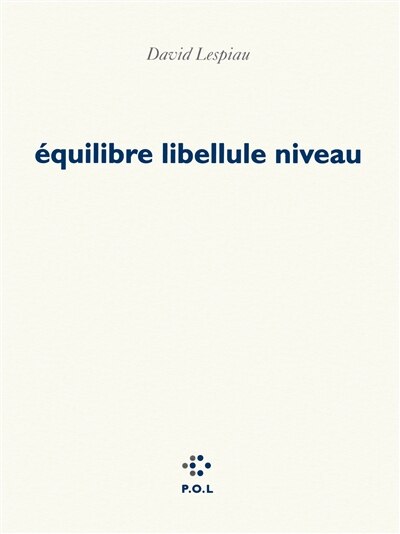 Front cover_Equilibre libellule niveau