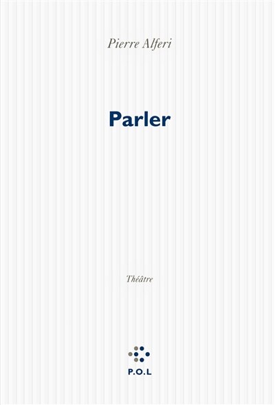 Couverture_Parler : théâtre