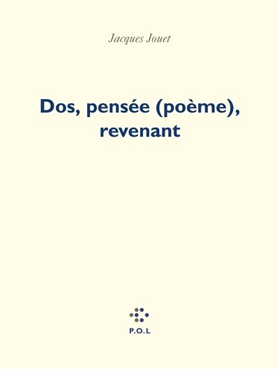 Front cover_Dos, pensée (poème), revenant