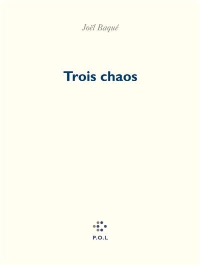 Front cover_Trois chaos