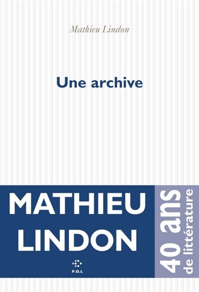 Front cover_Une archive