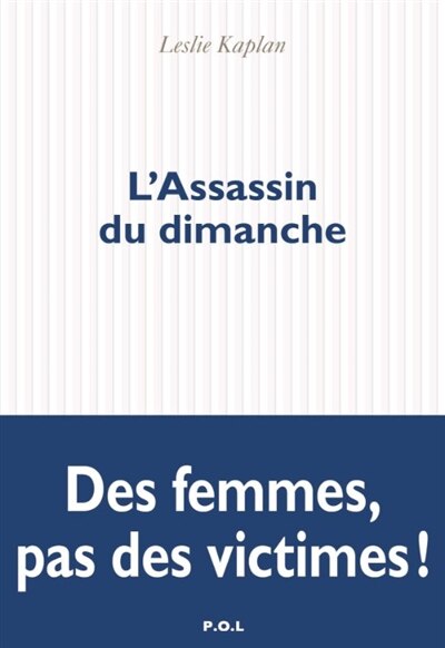 Front cover_L' assassin du dimanche