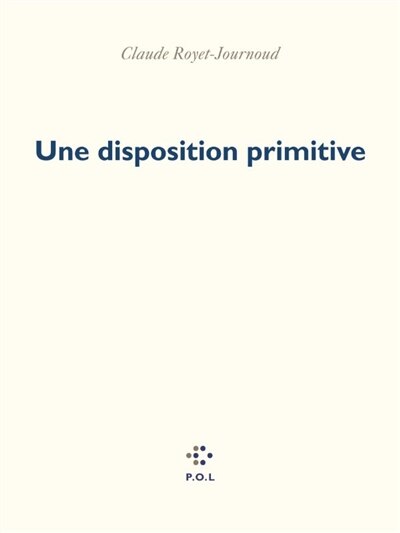 Front cover_Une disposition primitive
