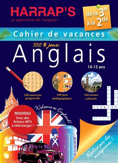 Couverture_Cahier de vacances anglais Harrap's