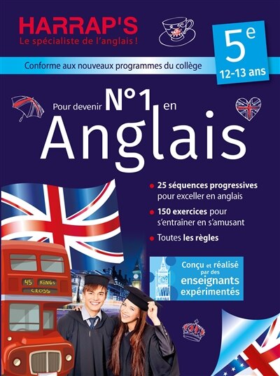 Couverture_Pour devenir n° 1 en anglais 5e, 12-13 ans