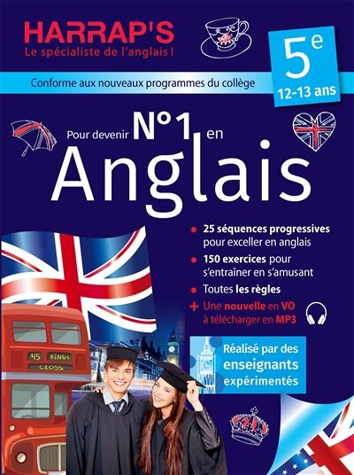 Front cover_Pour devenir n° 1 en anglais 5e, 12-13 ans