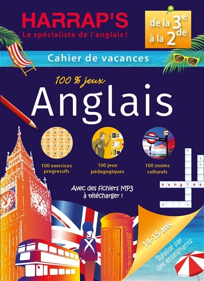 Couverture_Cahier de vacances anglais Harrap's