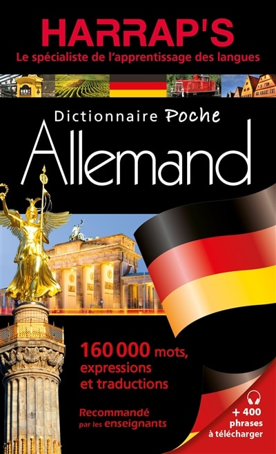 Harrap's dictionnaire poche allemand: 160.000 mots, expressions et traductions