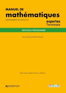 Couverture_Manuel de mathématiques expertes terminale : enseignement de spécialité : nouveau programme