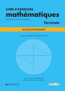 Front cover_Livre d'exercices mathématiques : terminale, spécialité et maths expertes : nouveau programme