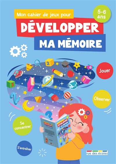 Front cover_Mon cahier de jeux pour développer ma mémoire, 5-6 ans
