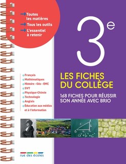Front cover_Les fiches du collège, 3e