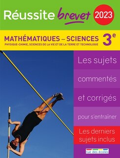 Front cover_Mathématiques, sciences, physique chimie, sciences de la vie et de la Terre et technologie 3e, 2023