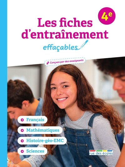 Front cover_Les fiches d'entraînement effaçables, 4e