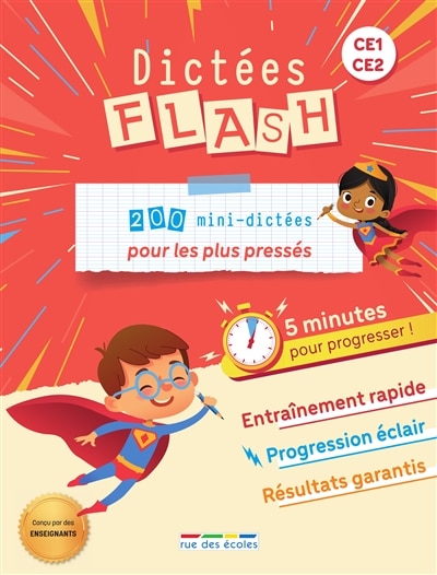 Couverture_Dictées flash CE1, CE2