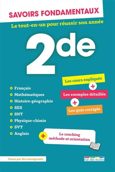 Front cover_Savoirs fondamentaux 2de