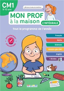 Front cover_Mon prof à la maison, l'intégrale CM1, 9-10 ans