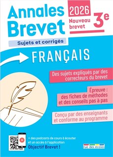 Front cover_Annales brevet français 3e