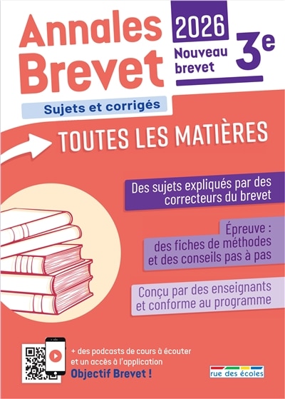 Front cover_Annales brevet toutes les matières 3e