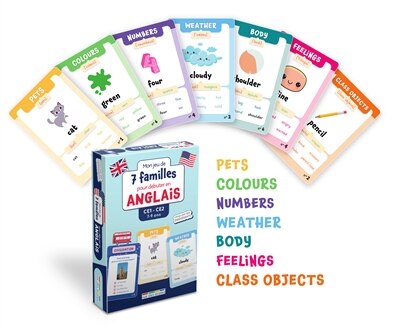 Couverture_Mon jeu de 7 familles pour d&eacute;buter en anglais