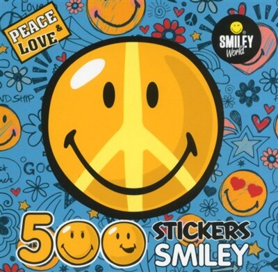 Front cover_500 STICKERS PEACE & LOVE -SMILEY