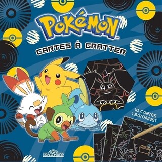 Couverture_Pokémon : cartes à gratter Pikachu et les starters de Galar