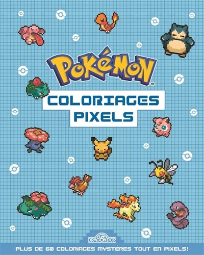 Couverture_Pokémon : Coloriages Pixels
