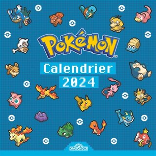 Couverture_Pokémon : Calendrier Pixel Art : Bonne année 2024 avec Pokémon