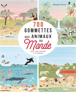 Front cover_700 gommettes des animaux du monde